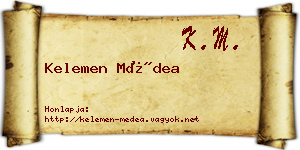 Kelemen Médea névjegykártya