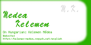 medea kelemen business card